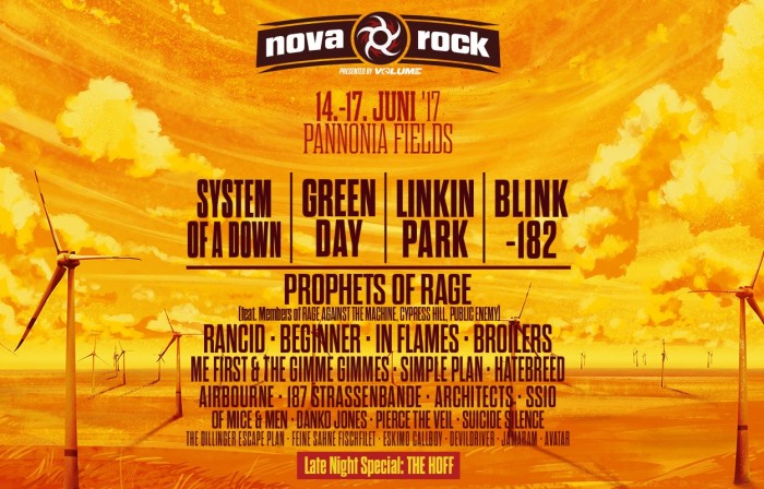 Nova Rock 2017: 4 дня и пополнение лайн-апа с обновленными хедлайнерами - Linkin Park и Blink 182