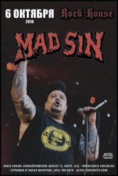 MAD SIN 6 октября в ROCK HOUSE