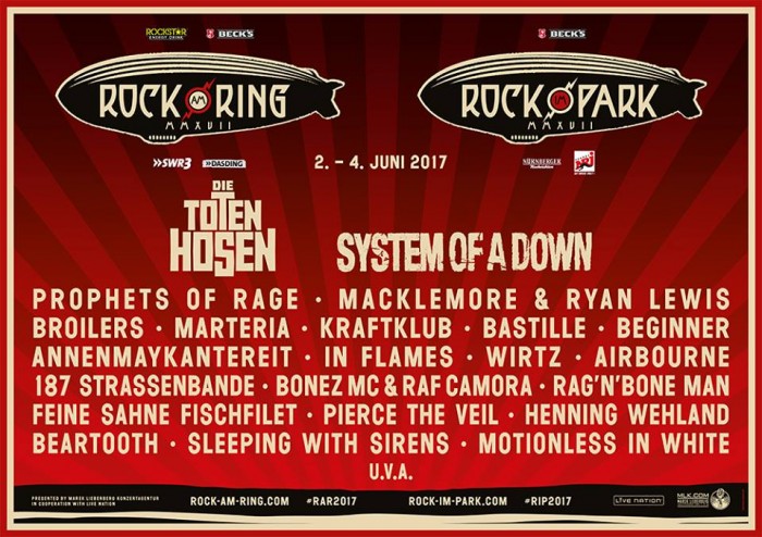 Объявлен Line Up фестиваля Rock am Ring 2017