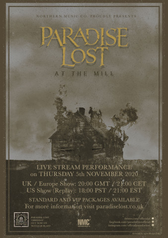 Лайв-шоу Paradise Lost  5 ноября на Stageit.com