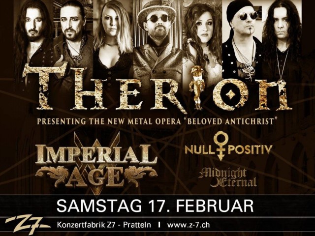 17 февраля Therion представят новый альбом в городе Pratteln, Швейцария