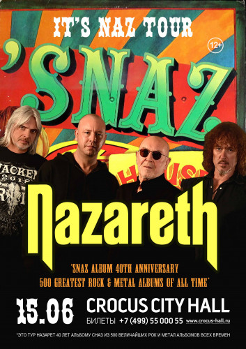 NAZARETH 50th ANNIVERSARY WORLD TOUR part II