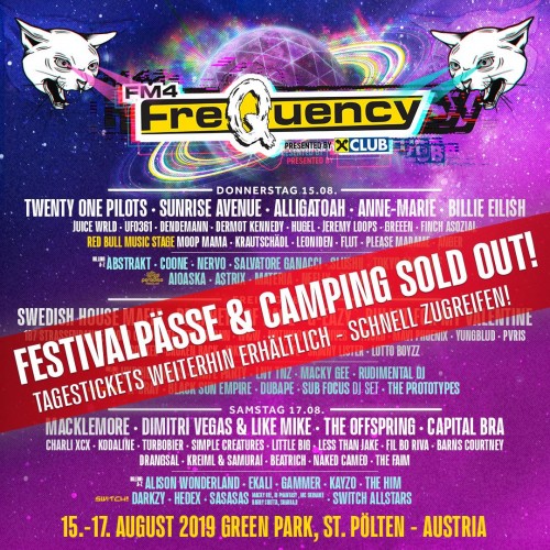 The FM4 Frequency festival is almost sold out!