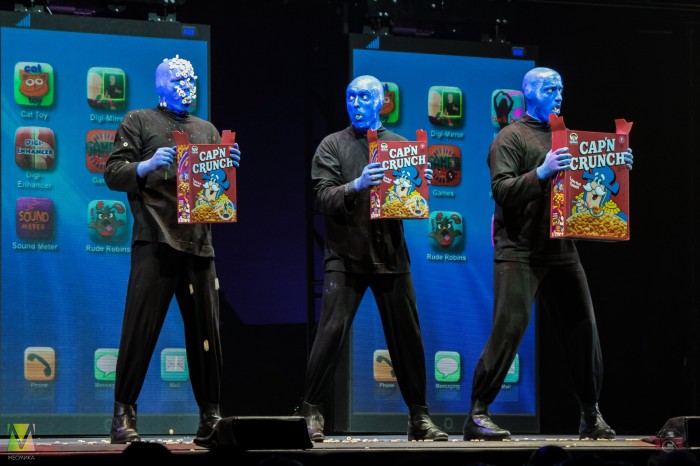 Blue Man Group in Moscow: the blue show
