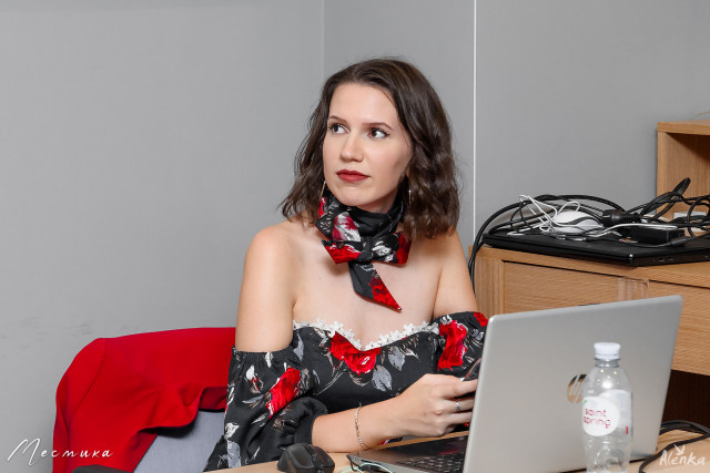 Анастасия Харченко на презентации концерта КИНО