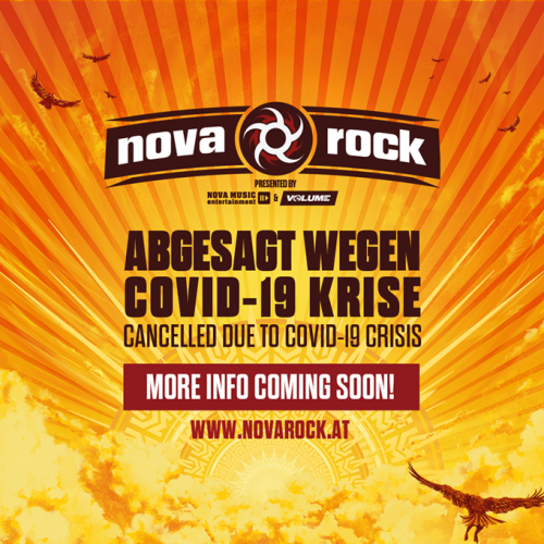 The cancellation of the festival Nova Rock 2020