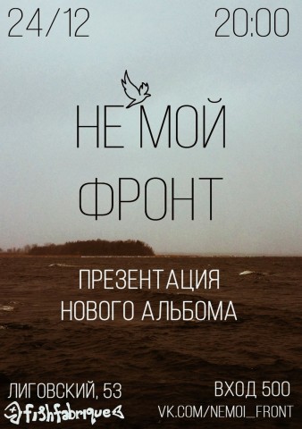 Не'Мой Фронт в Fish Fabrique 24 декабря