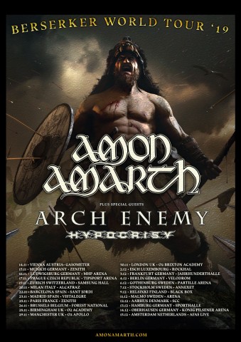 Amon Amarth, Arch Enemy и Hypocrisy 16 ноября в городе Ludwigsburg