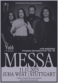 11 ноября Messa выступят в Штутгарте (Stuttgart) 11 ноября Messa выступят в Штутгарте (Stuttgart)