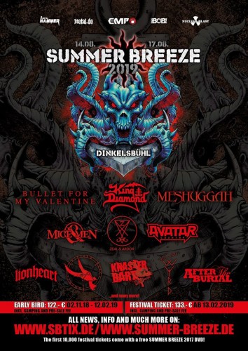 Summer Breeze Festival has announced the first 11 groups for 2019!