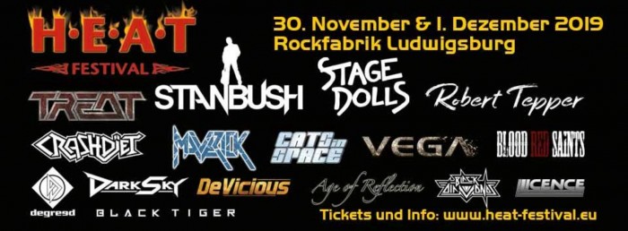 Hard rock festival H. E. A. T. will be held 30.11-01.12.19 in the German city of Ludwigsburg