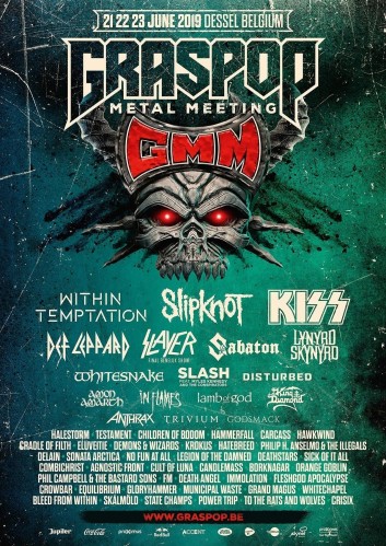 The organizers have announced most of the bands and headliners at Graspop 2019!