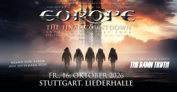 Europe выступят 16 октября в Штутгарте (Stuttgart)