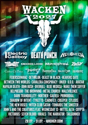 Wacken Open Air 2027 объявил новую волну участников: Five Finger Death Punch, Children of Bodom, Primordial и другие Wacken Open Air 2027 объявил новую волну участников: Five Finger Death Punch, Children of Bodom, Primordial и другие