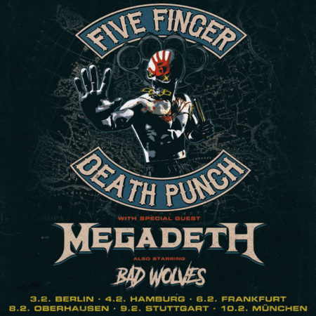 Five Finger Death Punch и Megadeth 9 февраля в Штутгарте