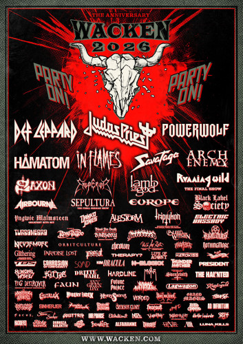 Wacken Open Air объявляет рекордное пополнение лайнапа: сразу 55 новых групп для юбилейного W:O:A 2026 Wacken Open Air объявляет рекордное пополнение лайнапа: сразу 55 новых групп для юбилейного W:O:A 2026