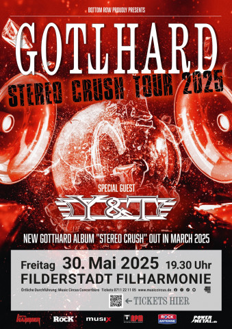 30 мая Gotthard выступят в Фильдерштадте (Filderstadt)