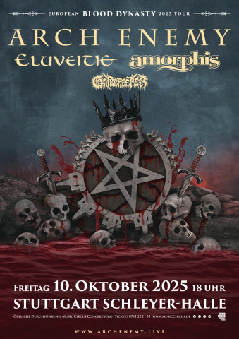 10 октября Arch Enemy, Amorphis и Eluveitie выступят в Штутгарте (Stuttgart)