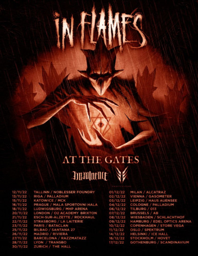 18 ноября In Flames выступят в рамках европейского турне в городе Людвигсбург (Ludwigsburg)