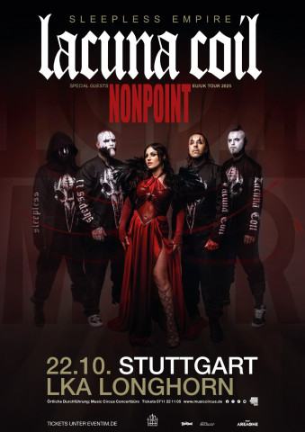 22 октября Lacuna Coil выступят в Штутгарте (Stuttgart)