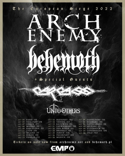 Behemoth, Arch Enemy и Carcass выступят 21 сентября в Людвигсбурге