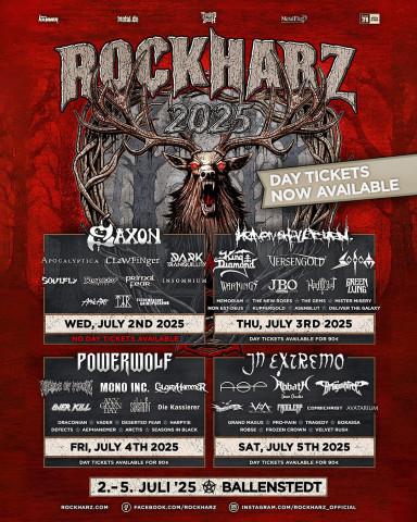 Фестиваль Rockharz Open Air 2025 пройдет с 2 по 5 июля в городе Баленштедт (Ballenstedt)