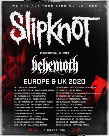 Slipknot представят новый альбом 8 февраля в немецком Штутгарте
