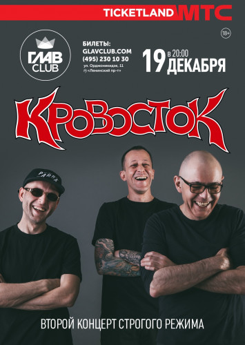 Concert of the Krovostok group in Moscow on December 19