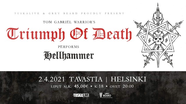 Triumph of Death 2 апреля в Хельсинки