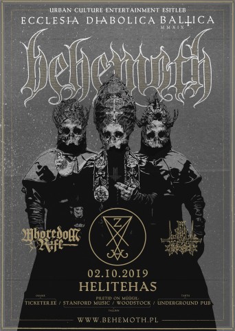 Behemoth 2 октября в Таллине